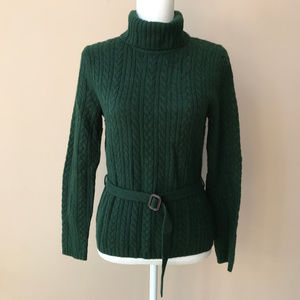 Ralph Lauren Green Cashmere Wool Sweater P S